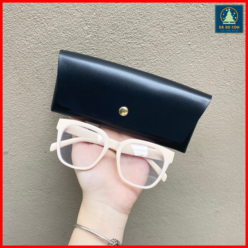 Kính trẻ em chống ánh sáng xanh không độ Shein size 3-5 tuổi gọng trắng ngà, chống UV đeo cực đẹp, fullbox