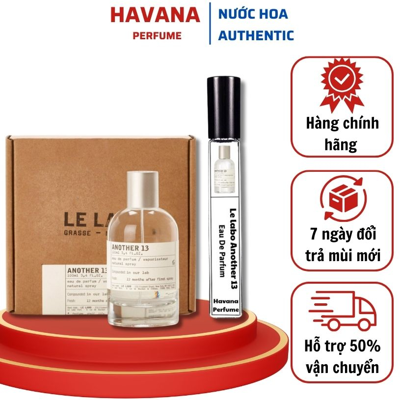 Nước hoa Le labo Another 13 chính hãng chiết 10ml – Nước hoa unisex thơm lâu nhẹ nhàng ngọt ngào quyến rũ