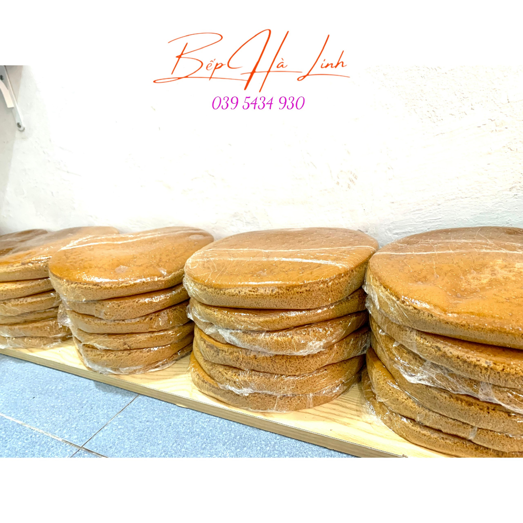 Combo 2 bánh bò cao bằng 1kg ít ngọt 28cm