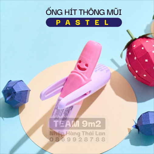 Ống Hít Thông Mũi hiệu PASTEL - HƯƠNG DÂU RỪNG thư giãn cực đã  Từ tiemthai
