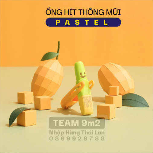 Ống Hít Thông Mũi hiệu PASTEL - HƯƠNG XOÀI thư giãn cực đã  Từ tiemthai