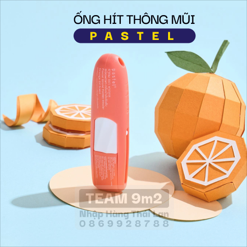 Ống Hít Thông Mũi hiệu PASTEL - HƯƠNG CAM NGỌT thư giãn cực đã  Từ tiemthai