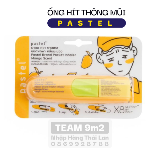 Ống Hít Thông Mũi hiệu PASTEL - HƯƠNG XOÀI thư giãn cực đã  Từ tiemthai