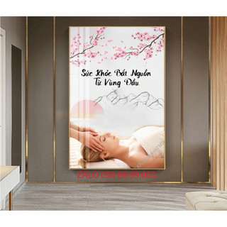 Khung tranh Cội nguồn dưỡng sinh bấm huyệt đạo .XTKN