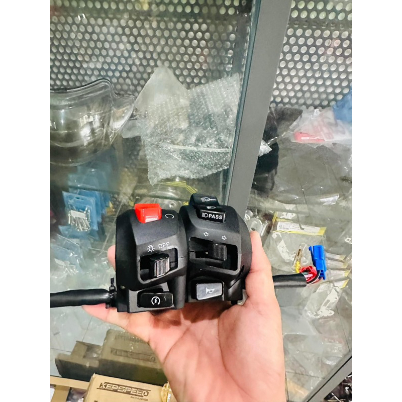 Cùm Công Tắc EX 150 có passing , Tắt máy gắn wave, sirius, ex …