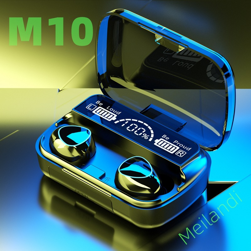 Tai Nghe Bluetooth M10 Chính Hãng QUEEN YULIN Pin 3500mAh Bass Mạnh Cảm Ứng Vân Tay Âm Thanh HIFI