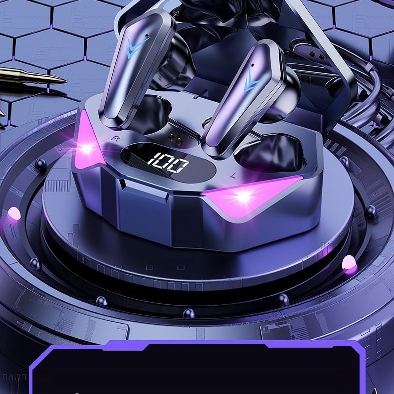 Tai Nghe Bluetooth Gaming X15 Chính Hãng QUEEN YULIN Chip 5.1 Chống Ồn Cảm Biến Vân Tay Âm Thanh HiFi