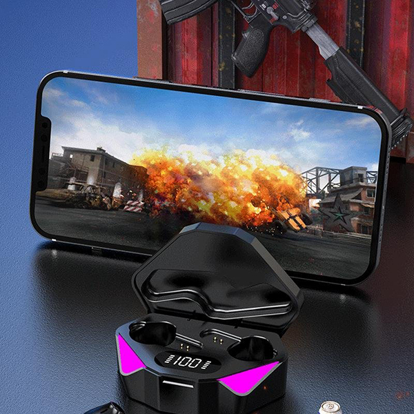 Tai Nghe Bluetooth Gaming X15 Chính Hãng QUEEN YULIN Chip 5.1 Chống Ồn Cảm Biến Vân Tay Âm Thanh HiFi