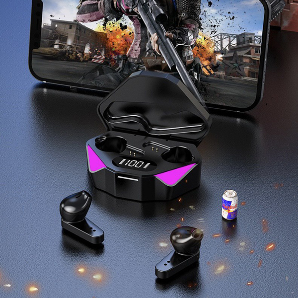 Tai Nghe Bluetooth Gaming X15 Chính Hãng QUEEN YULIN Chip 5.1 Chống Ồn Cảm Biến Vân Tay Âm Thanh HiFi