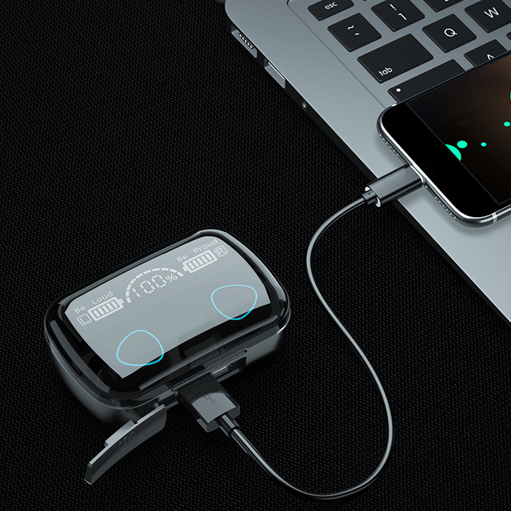 Tai Nghe Bluetooth M10 Chính Hãng QUEEN YULIN Pin 3500mAh Bass Mạnh Cảm Ứng Vân Tay Âm Thanh HIFI