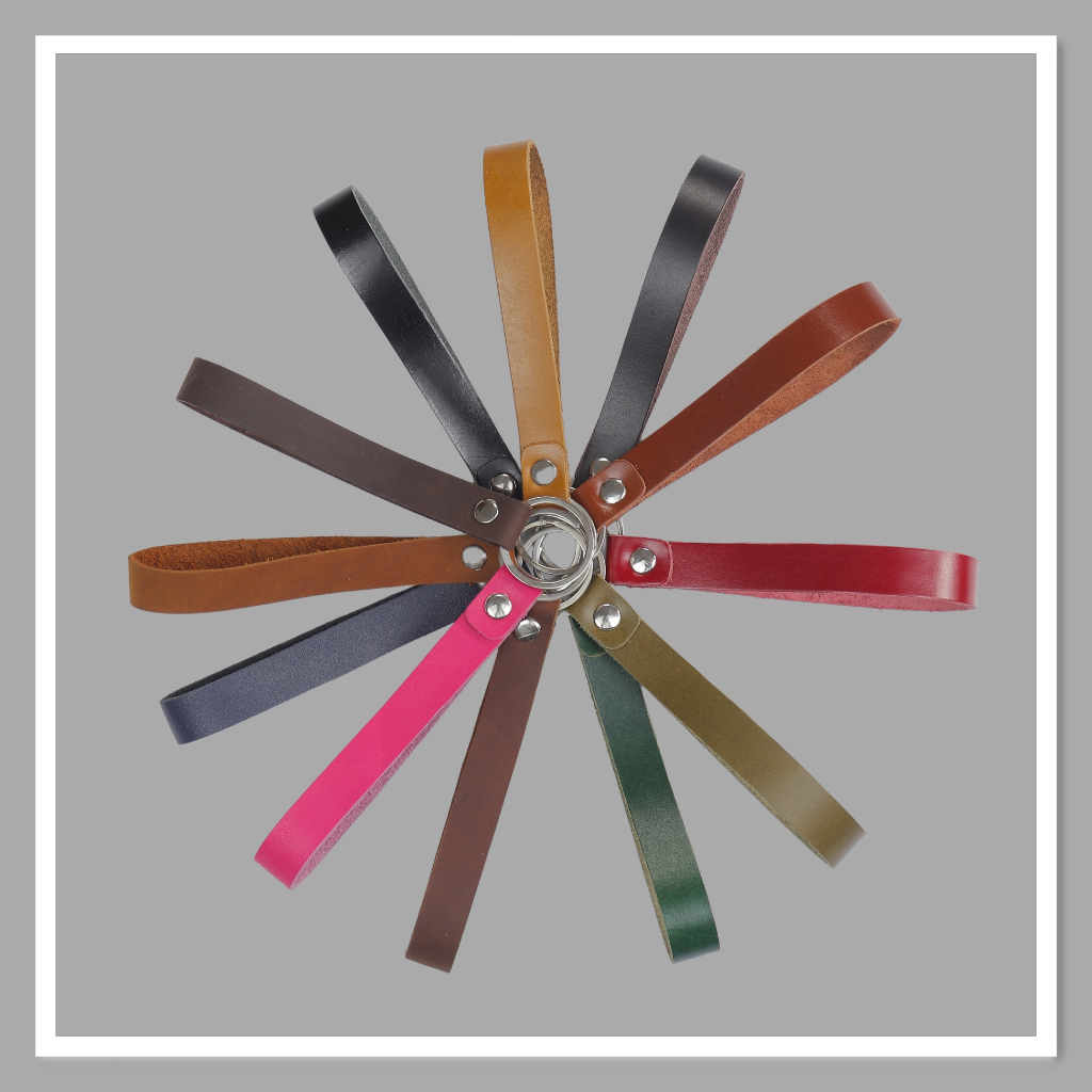 Móc khóa giá rẻ da bò thật thương hiệu Longdo Leather - MK09