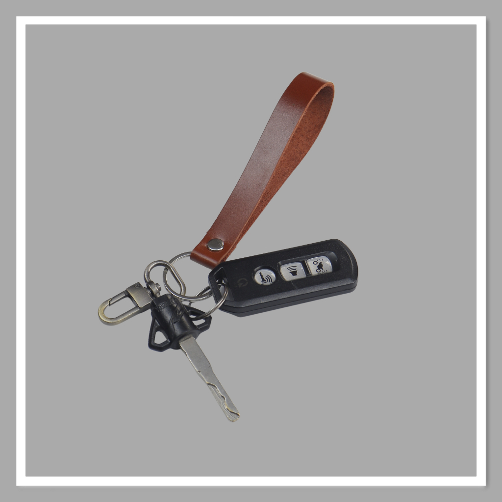 Móc khóa giá rẻ da bò thật thương hiệu Longdo Leather - MK09