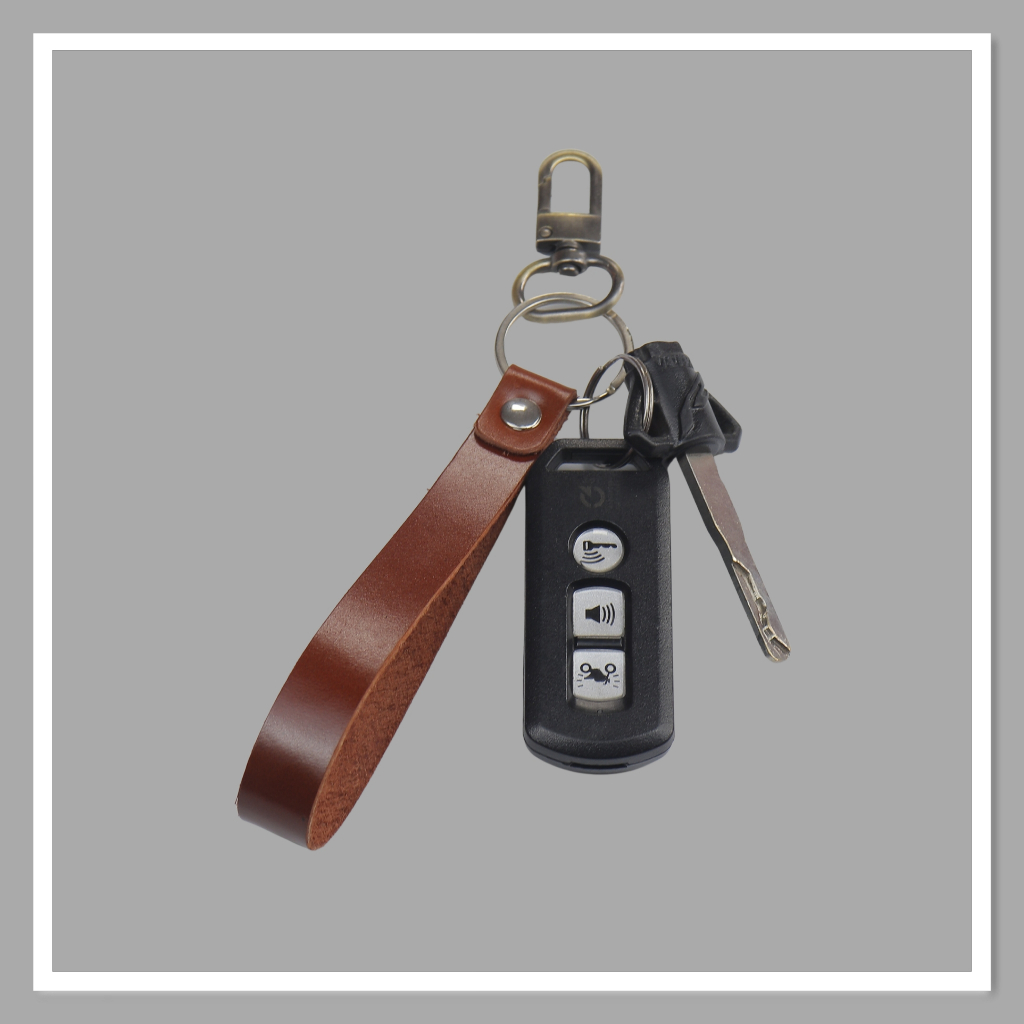 Móc khóa giá rẻ da bò thật thương hiệu Longdo Leather - MK09