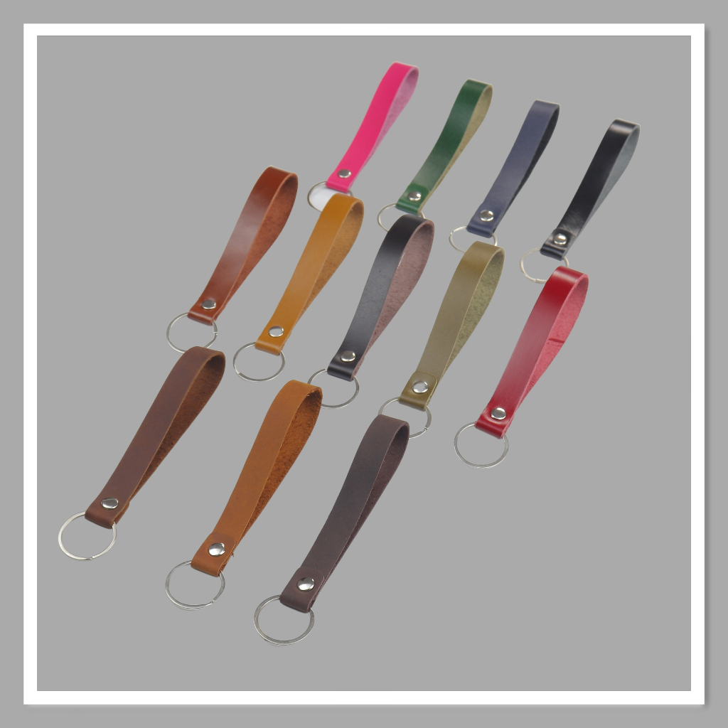 Móc khóa giá rẻ da bò thật thương hiệu Longdo Leather - MK09