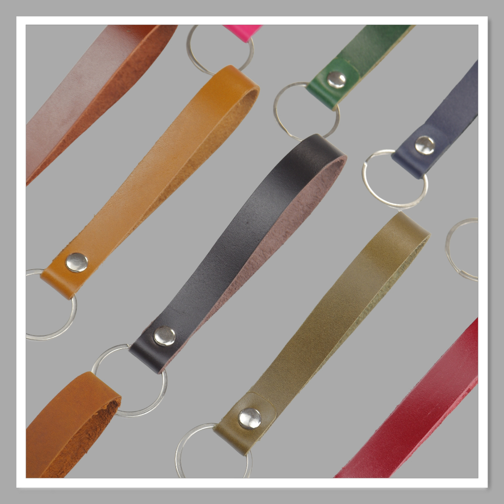 Móc khóa giá rẻ da bò thật thương hiệu Longdo Leather - MK09