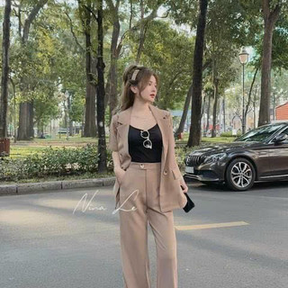 Sét vest bộ dài 3 món