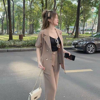 Sét Vest Bộ Dài 3 Món