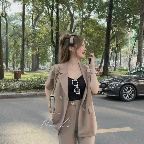 Sét Vest Bộ Dài 3 Món