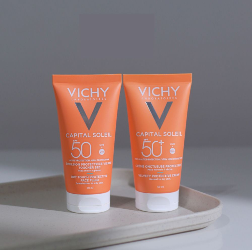 Combo 2 Kem chống nắng Vichy Ideal Soleil, kem chống nắng cho mọi loại da - Thi Vũ