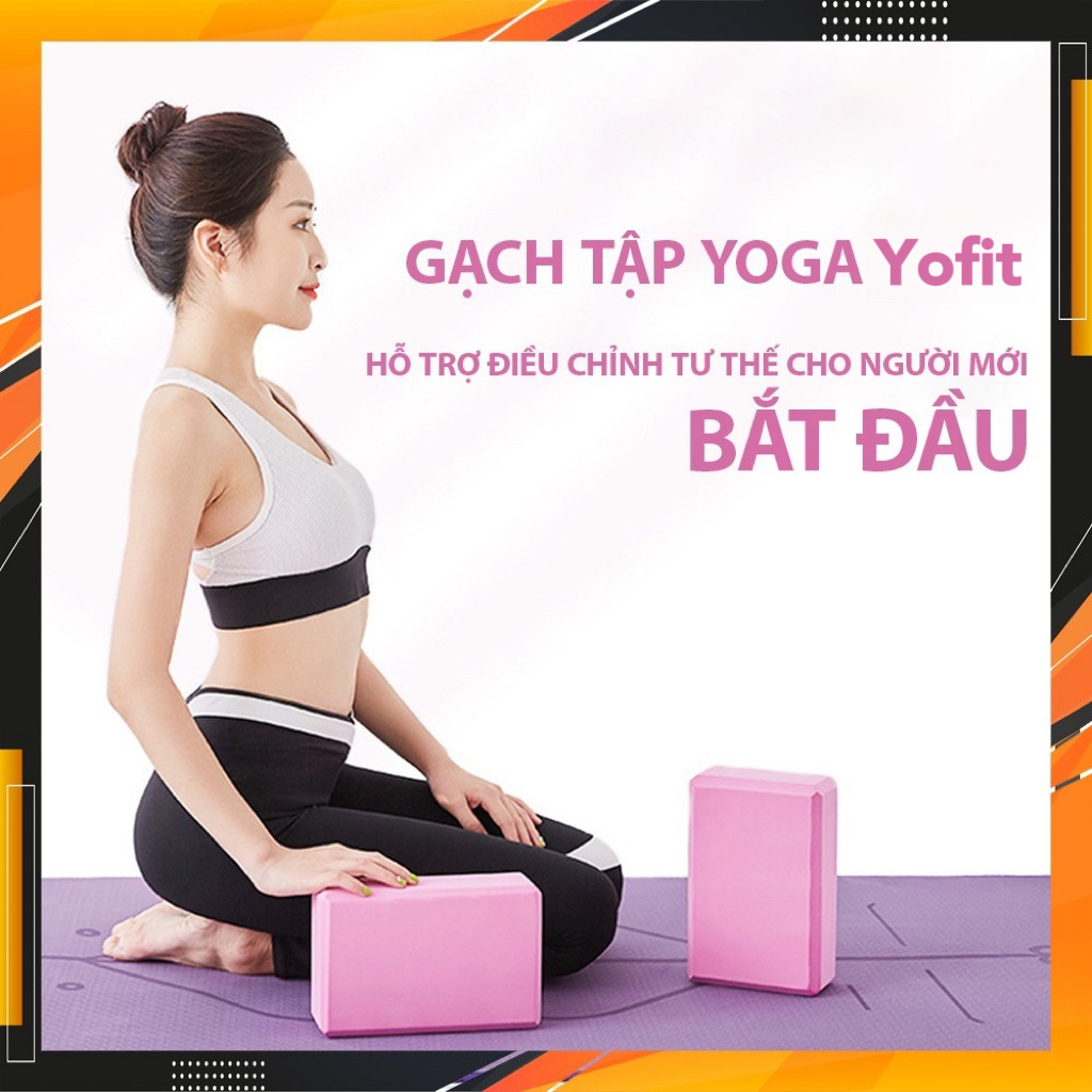 Gạch Xốp Tập Yoga 3 Lớp Cao Cấp  Siêu Đặc, Siêu Nặng, Siêu Bền. Yoga Block Gạch Yoga Dụng Cụ Tập Yoga Tại Nhà
