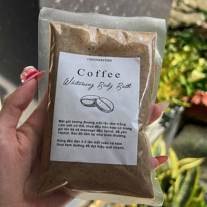 Tắm trắng cà phê chiết xuất thiên nhiên, trắng da an toàn 50gr Mây Beauty Official