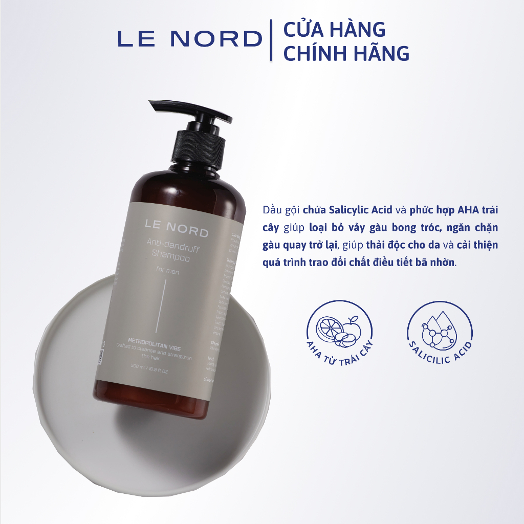 Dầu gội ngăn gàu Le Nord dành cho nam giới - Hương lịch lãm