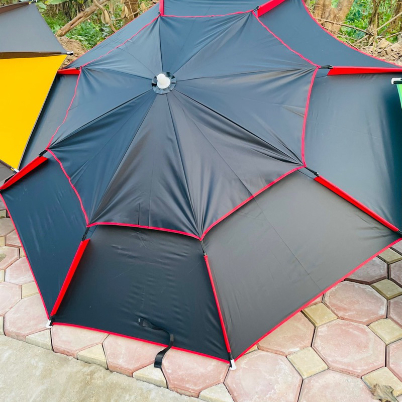 Ô câu cá 2 tầng cao cấp vải 2 lớp siêu dây chống nước và nắng tuyết đối có 5 màu