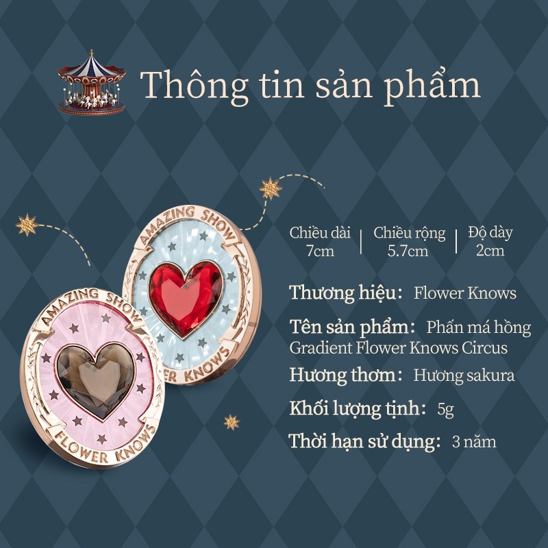 Phấn Má Rạp Xiếc Flower Knows 5g