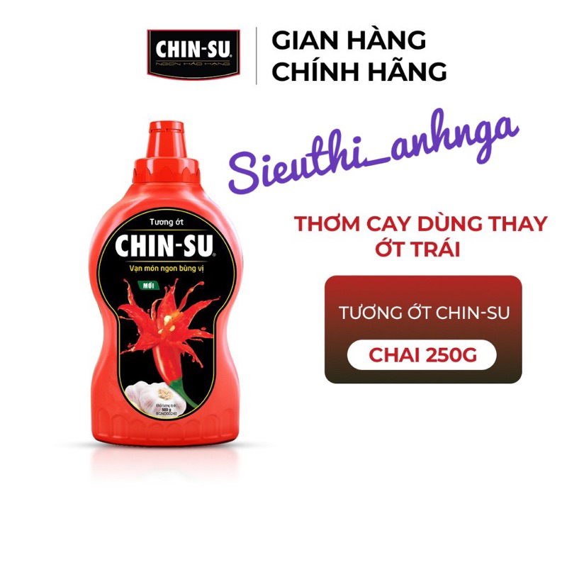 Tương Ớt Chin-Su Chai 250g - 1Kg