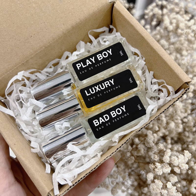 Combo 3c tinh dầu nước hoa cho Nam & Nữ lưu hương 8-12h trên quần áo