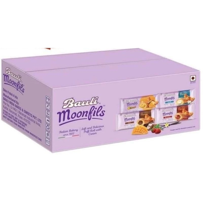 Thùng 20 Bánh Sừng Bò Bauli Moonfils 45G