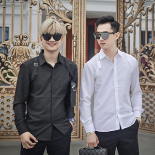 Áo Sơ Mi Thiết Kế Dây Đai Vai-Chất Lụa Dày Dặn Dành Cho Nam