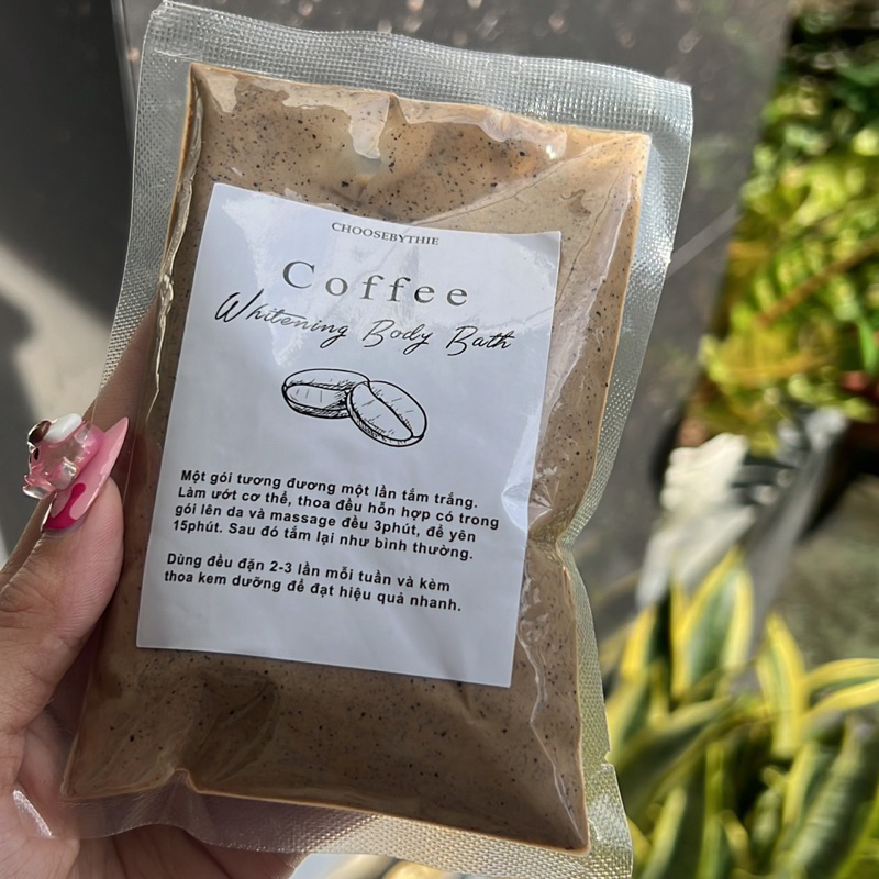 Tắm trắng cà phê chiết xuất thiên nhiên, trắng da an toàn 50gr Mây Beauty Official