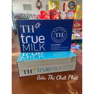 Thùng Sữa TH True Milk 48 hộp x 180ml ( Có Đường / Nguyên Chất )