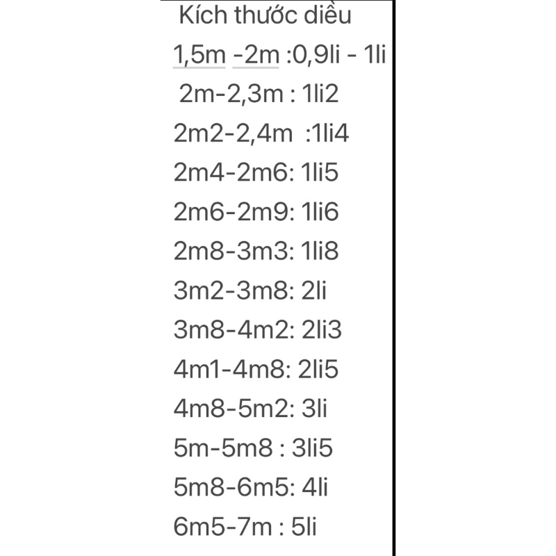Dây thả diều, dây dù ma lai
