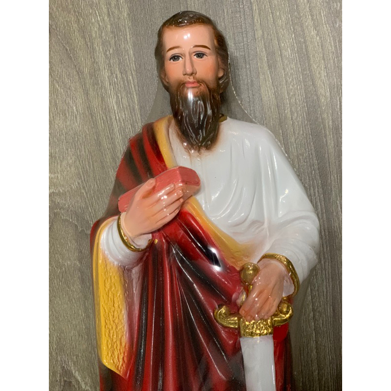 Thánh Phaolo 40cm Thiếp Vàng.