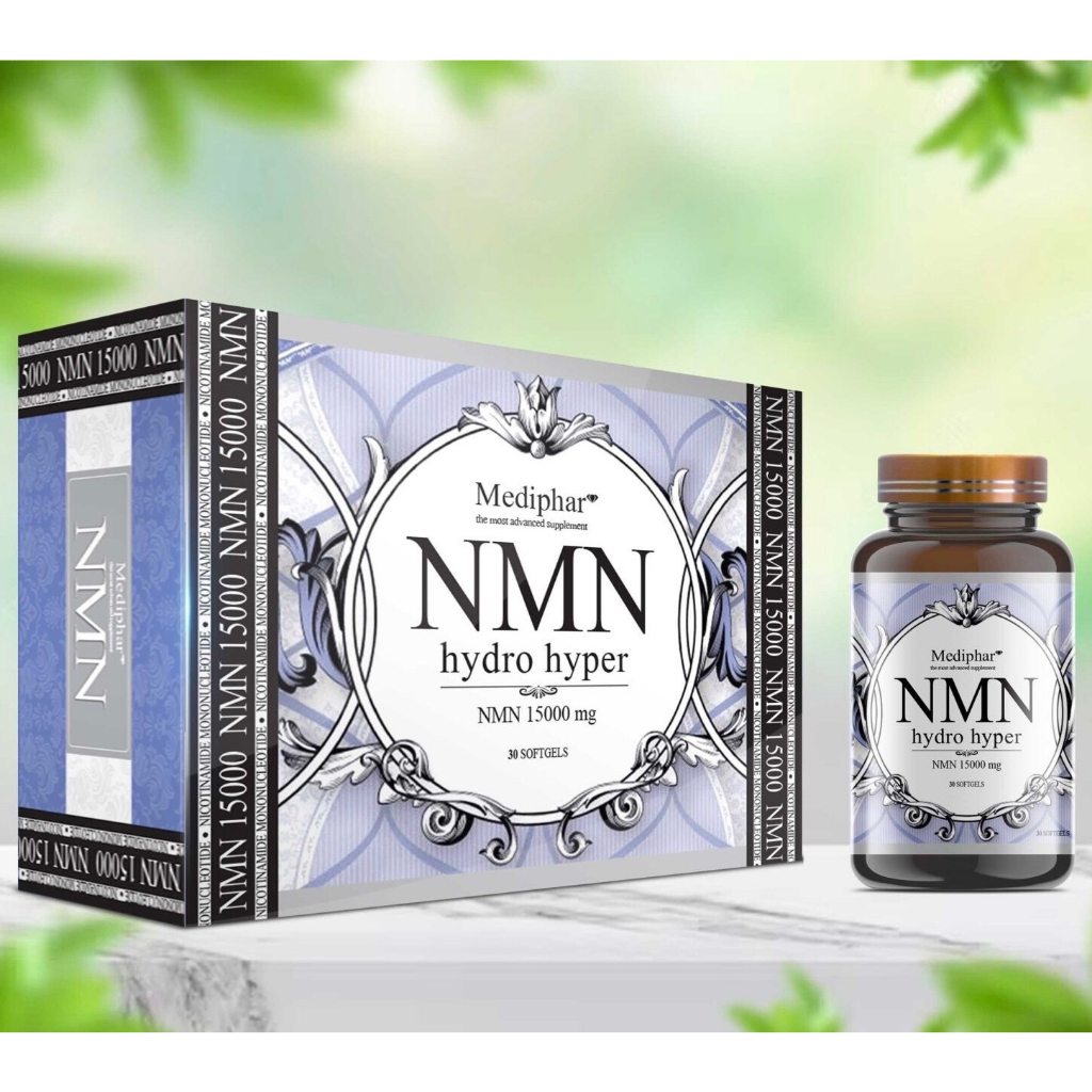 𝐕𝐢𝐞̂𝐧 𝐔𝐨̂́𝐧𝐠 Mediphar  𝐍𝐌𝐍 𝐇𝐲𝐝𝐫𝐨 𝐇𝐲𝐩𝐞𝐫 - NMN 15000 mg (hộp 30 Viên)