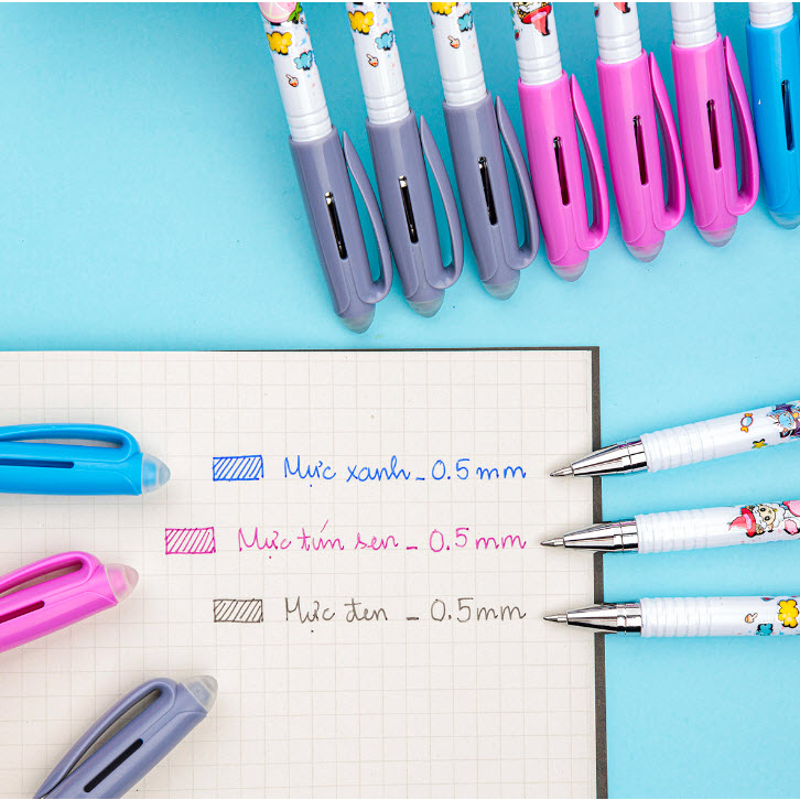 5 Cây Bút gel xóa được Điểm 10 TL Mazzic TP-GEL E01- combo 5 cây/màu