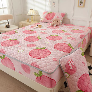 Ga nỉ nhung kèm 2 vỏ gối nằm trần bông, dùng được cho đệm cao tới 30cm