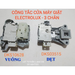 Công tắc khoá cửa máy giặt Electrolux 3 chân inverter Khóa cửa MG Elec in DKS10628 DKS03515 vuông dẹt