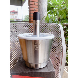 Bộ chày cối inox 304 Zwilling Đức nguyên khối cỡ đại , đế kèm nót chống trượt