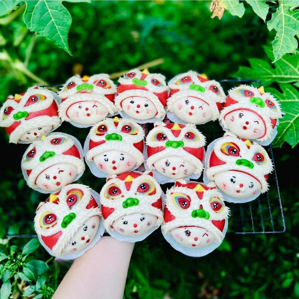 Bánh bao phô mai - lân sư rồng
