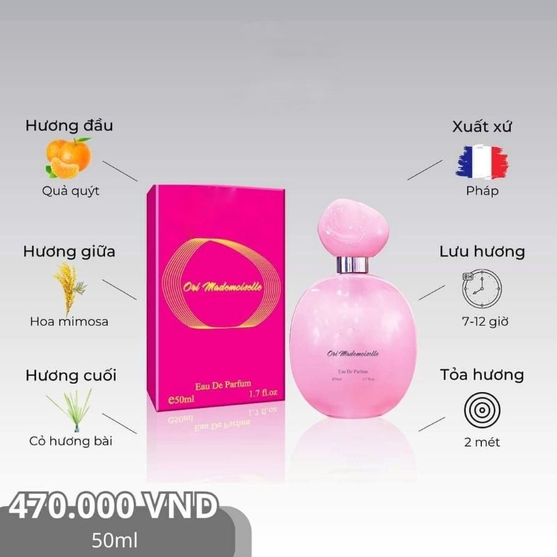 Nước hoa nữ.huong thom nhe nhang Ô Ri 50ml[CHÍNH HÃNG]