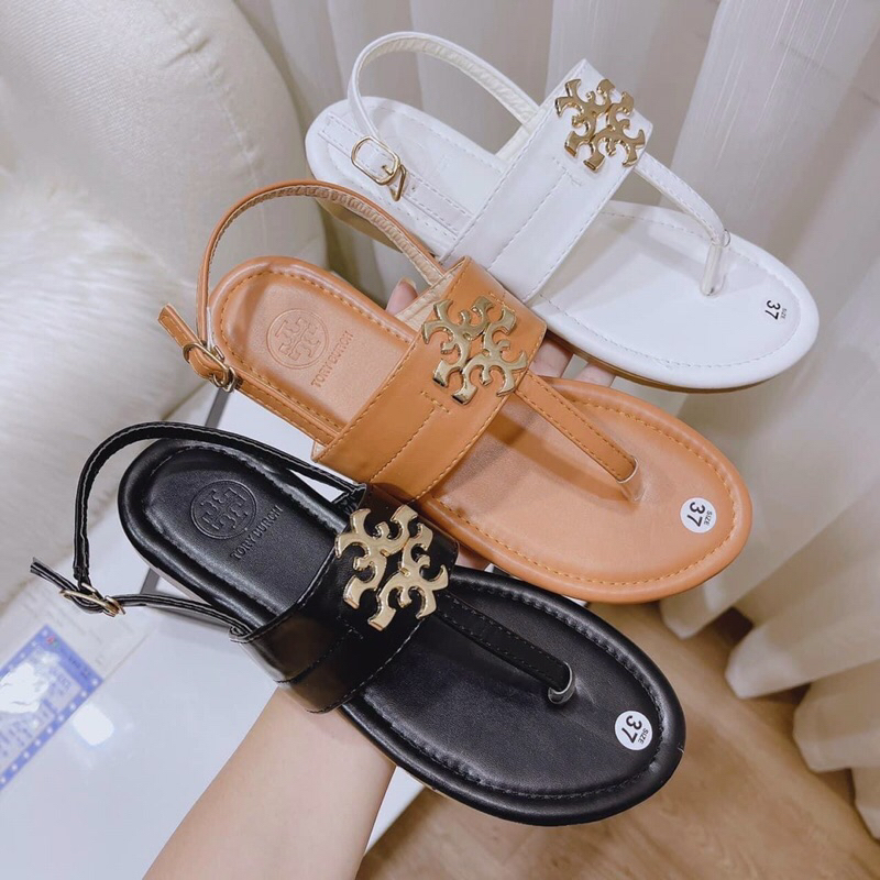 (Ảnh thật) Sandal bệt xỏ ngón da mờ chất mềm đi êm - giày sandal nữ rẻ đẹp