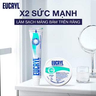 Eucryl Bột Tẩy Trắng Răng Toothpowder (50g) / Kem Đánh Răng Toothpaste (62g)