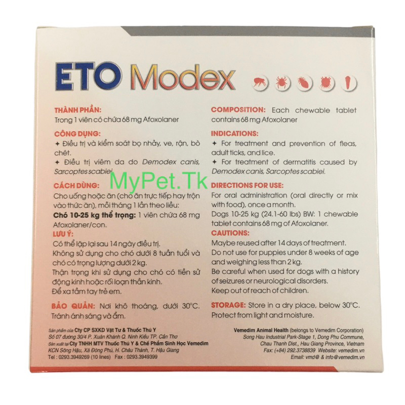 Vemedim ETO Mod 2 - 4 - 10 - 25kg