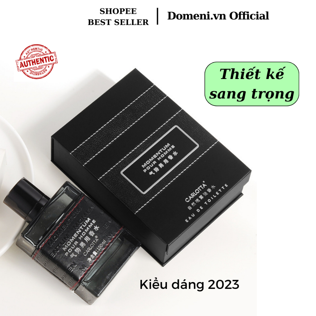 Nước Hoa Nam Thơm Lâu Carlotta Momentum Cologne 100ml Mùi Thơm Nam Tính