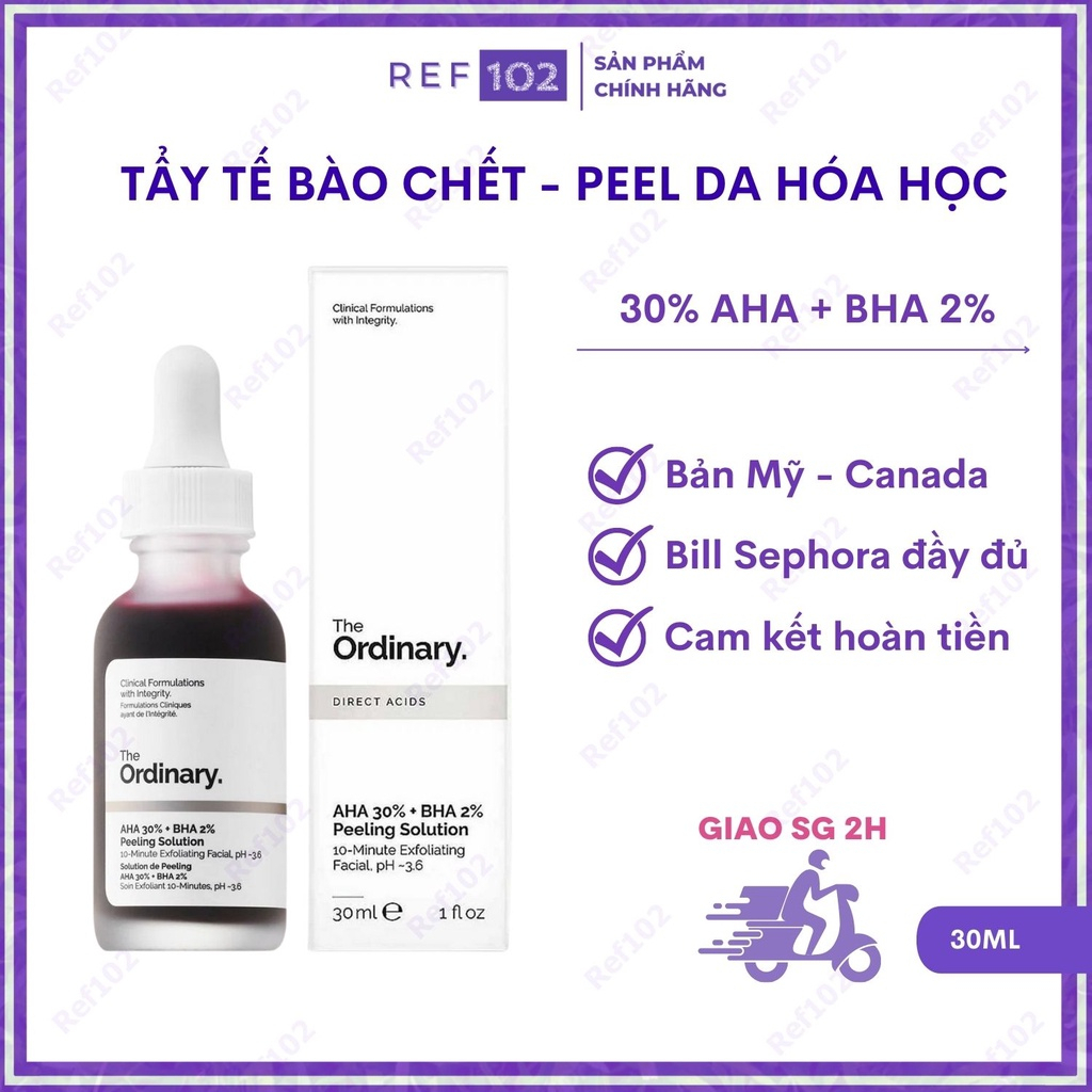 Tinh Chất Peel da The Ordinary AHA 30%+BHA 2% Peeling Solution 30ml (mp242) | BigBuy360 - bigbuy360.vn