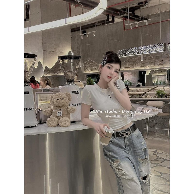 Áo Thun CK Tay Ngắn Ôm Body