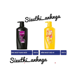 Dầu Gội Sunsilk 650g Hàng Trơn/Kẹp Tặng